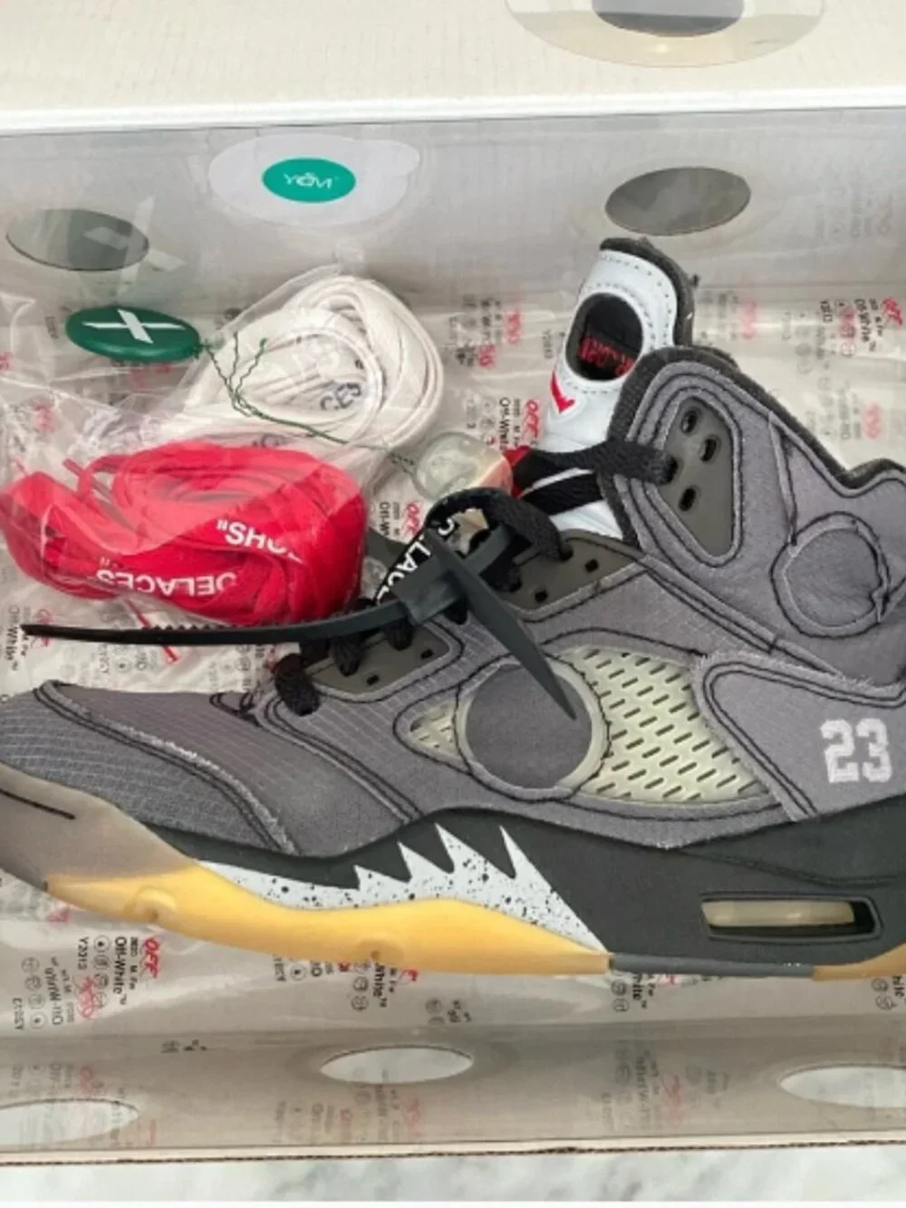Jordan 5 Retro Off White Muslin sneakers